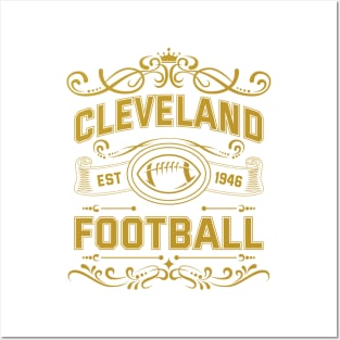 Vintage Cleveland Football Posters and Art